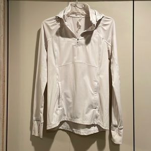 Lululemon Quarter Zip Jacket with Light Weight Hood and Zippered Front Pockets